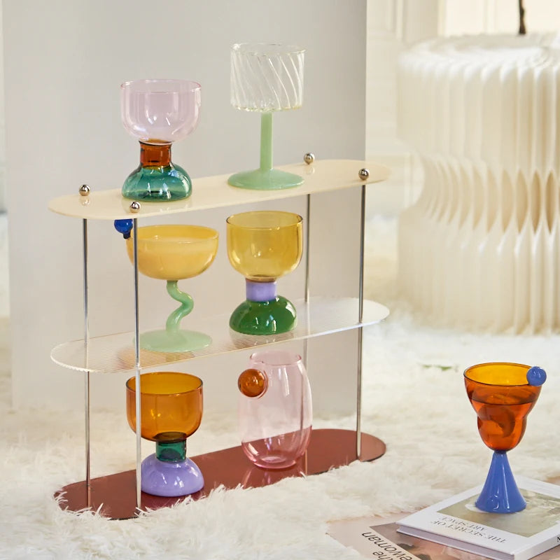 Handmade Vintage Ice Cream Cereal Bowl Glasses