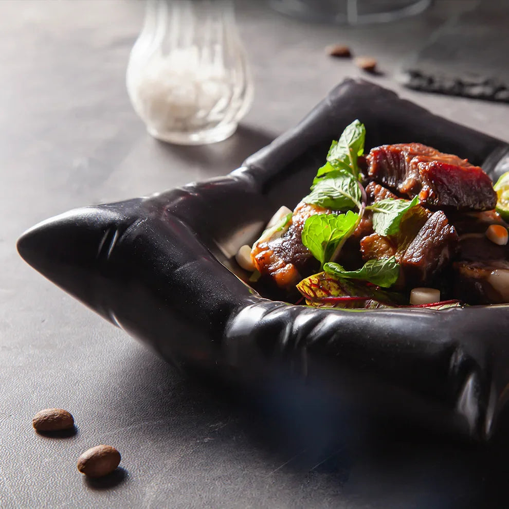 INS Creative White High-End Square Plate
