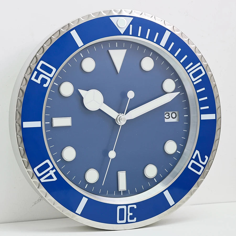 Luminary - 34cm Modern Metal Wall Clock - Luxury Home Decor