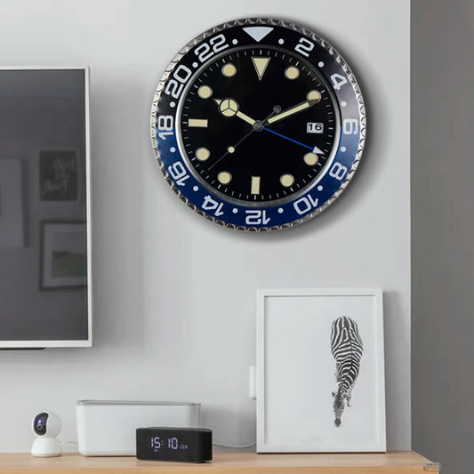 Luminary - 34cm Modern Metal Wall Clock - Luxury Home Decor