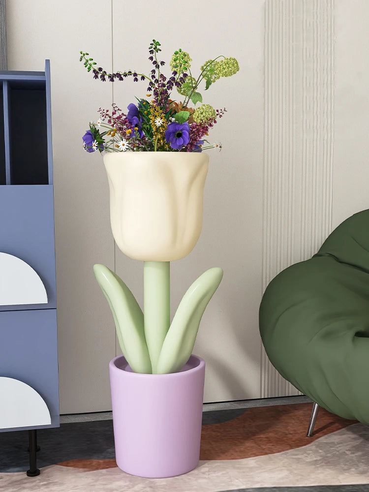 Nordic Style Artificial Flower Vases