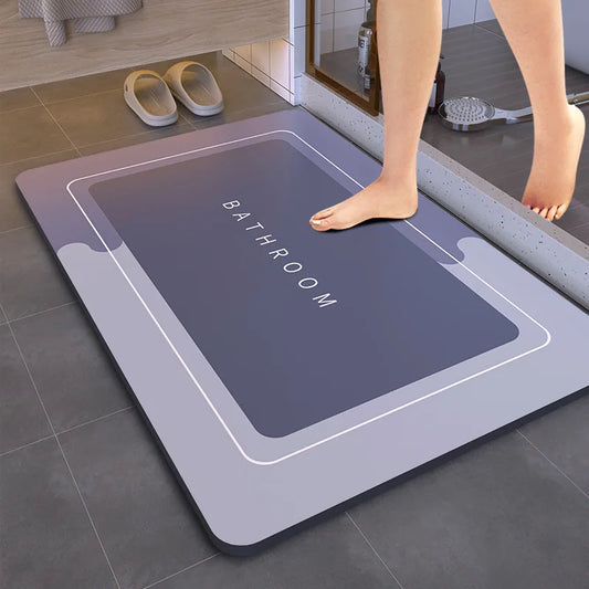 Super Absorbent Shower Bath Mat Bathroom Anti-Slip Carpet